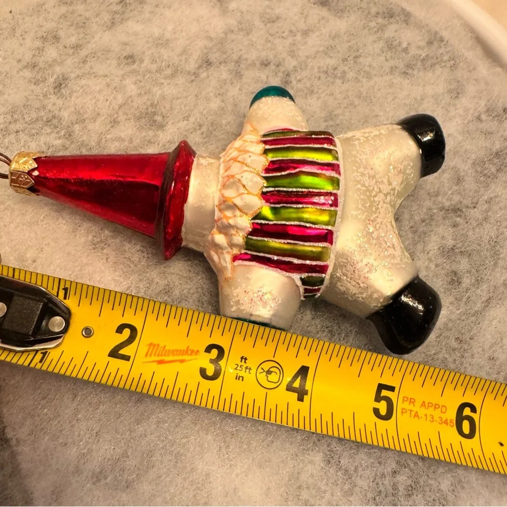 Christopher Radko Snowstar Santa‎ Christmas Tree Ornament Holiday Decor